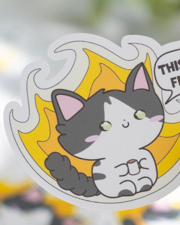 Meme Stickers - This is Fine - Image 3