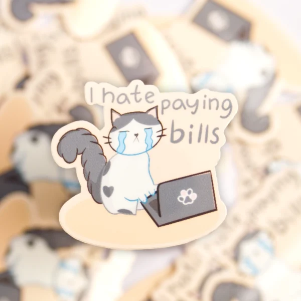 Paying Bills Sticker - Image 3