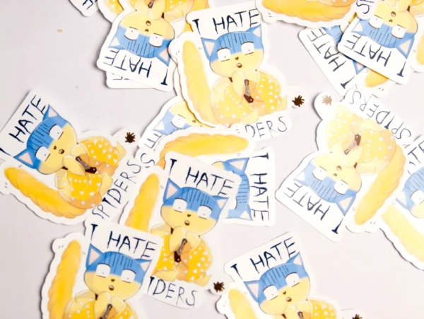 I hate spiders Sticker - Image 4