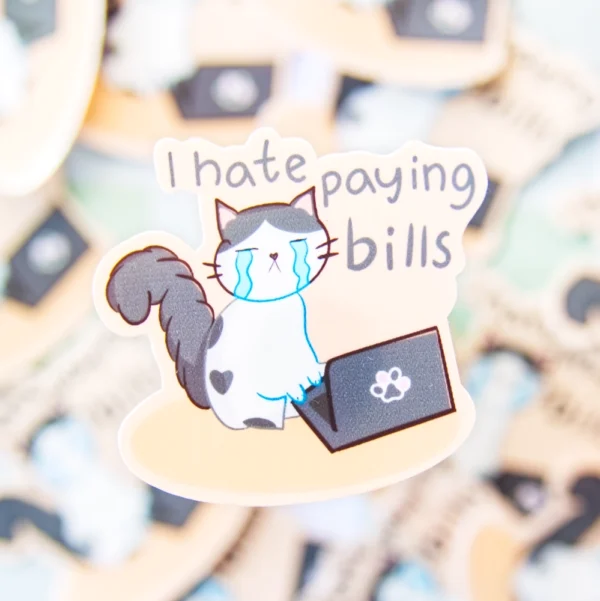 Paying Bills Sticker