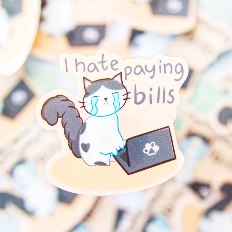 Paying Bills Sticker