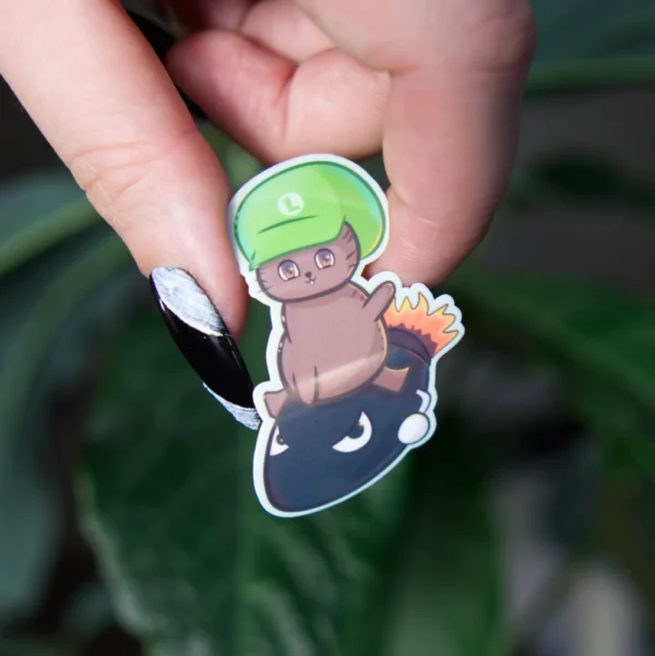 Luigi Cat Sticker