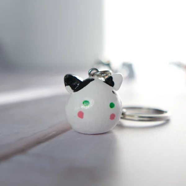 Polymer Clay Cat Keychains - Image 3