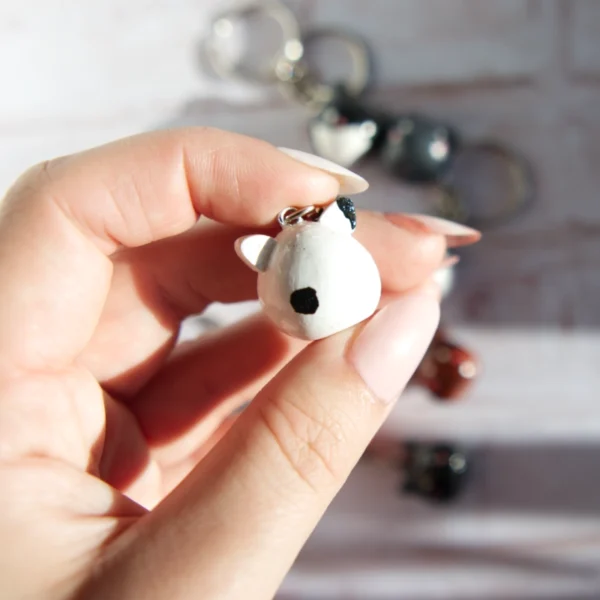 Polymer Clay Cat Keychains - Image 4