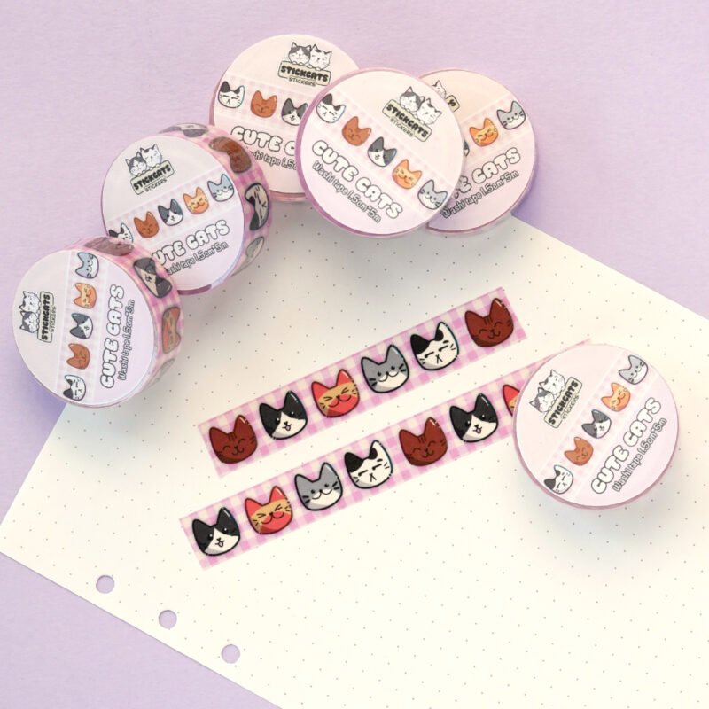 Washi Tape Cute Cats